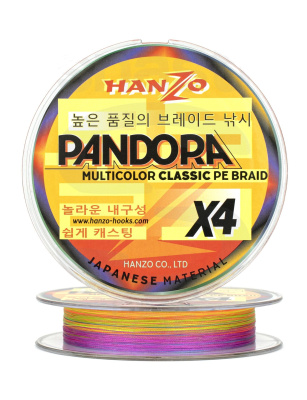 Леска плет Hanzo Pandora  Classic x4 0.4 (125м) 0.10мм 4.8Mu