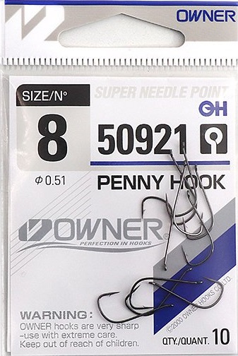 Крючок Owner 50921-08 Penny Hook BC 10шт