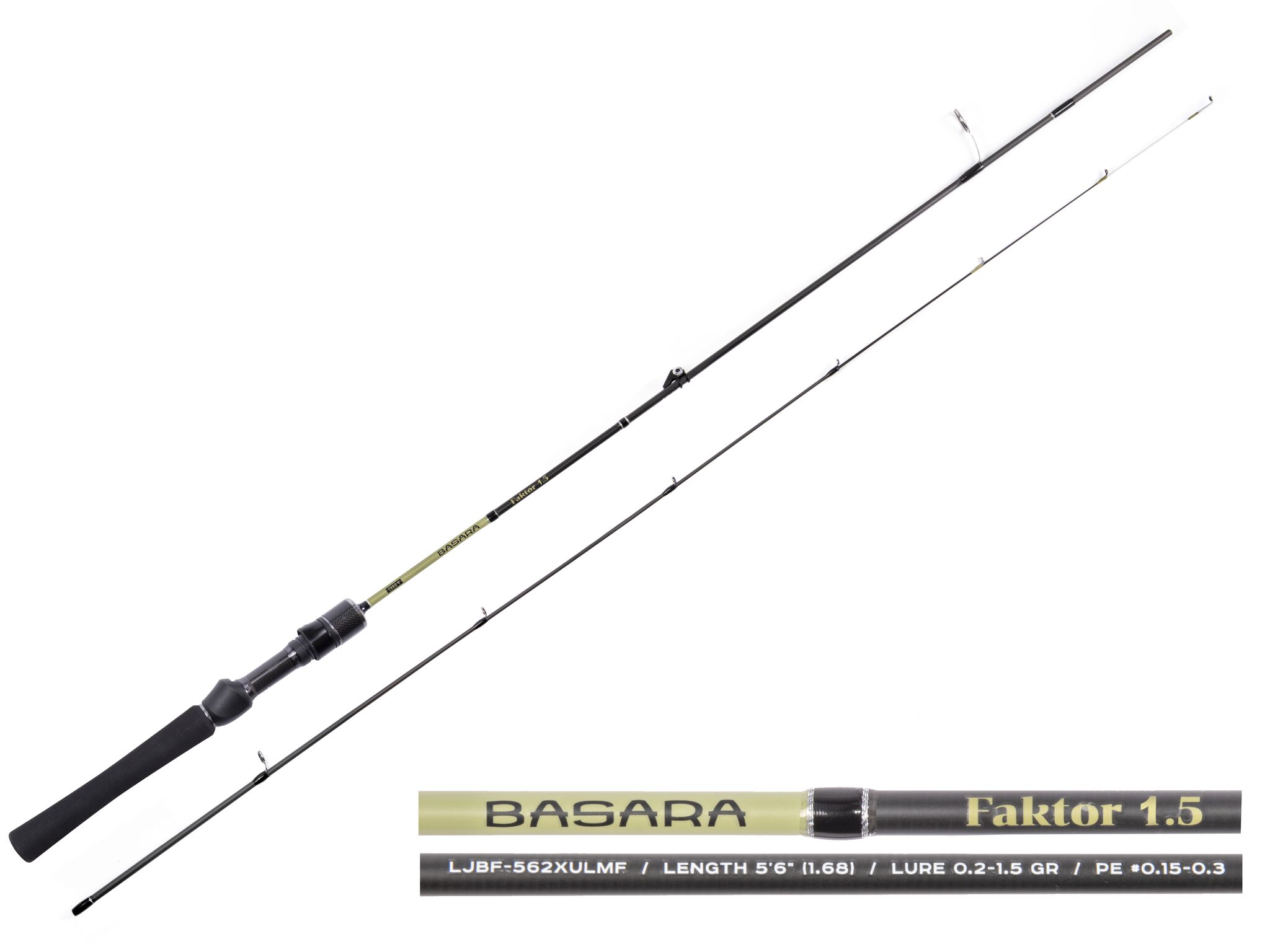 Удилище LJ Basara Faktor 1.5 1.68м 0.2-1.5гр