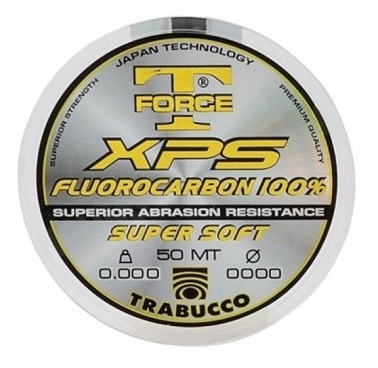 Леска TRABUCCO T-force Fluorocarbon 50м 0,164мм 2.575кг быст
