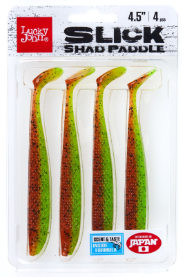 Виброхвост LJ 3D Basara Slick Shad Paddle 4.5 11,40/Z15 4шт