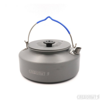 Чайник походный мал. СЛЕДОПЫТ, 1,0 л, с анодир. покрытием/
