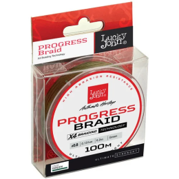 Леска плет. Lucky John Progress Braid Green 100/015