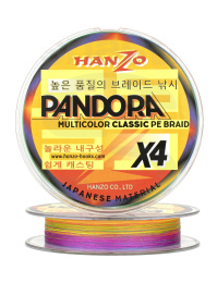 Леска плет Hanzo Pandora  Classic x4 0.6 (150м) 0,13мм 5.9Mu