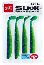 Виброхвост LJ 3D Basara Slick Shad Paddle 4.5 11,40/Z17 4шт