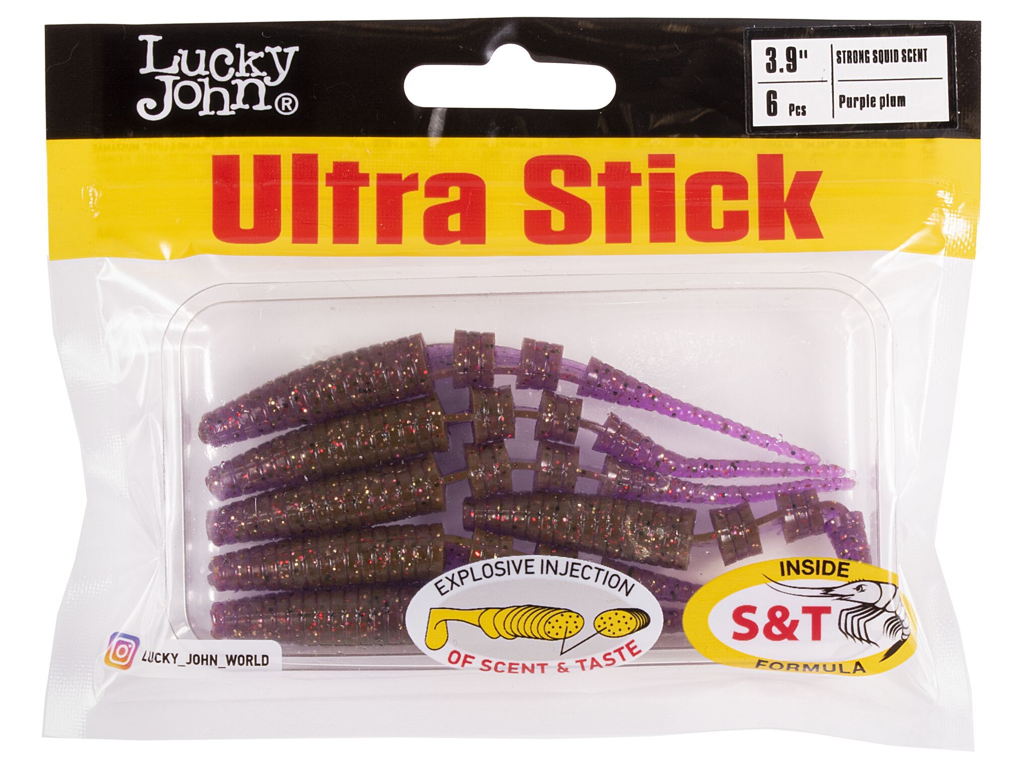 Слаги LJ Pro Series Ultra Stick 3.9in 10.00/S13 6шт