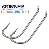 Крючок Owner 56508-08 Tenkara Long-D 9шт