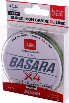 Леска плет. Lucky John Basara Green 125/009