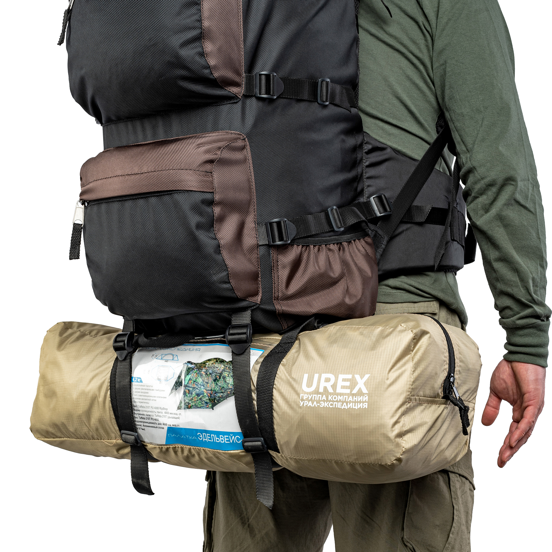 Рюкзак Urex ПУТНИК-1 Объем - 110л Ткань oxford 1680*1680D