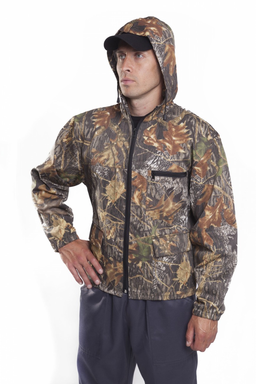 Куртка-штормовка укороч.с капюшоном оксфорд КМФ р.48-50