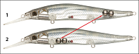 Воблер MEGABASS VISION ONETEN PLUS1 SW M KATAKUCHI RB #10