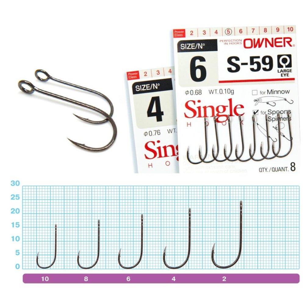 Крючок Owner 51580-10 S59 BC №10 10шт