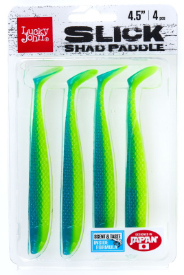 Виброхвост LJ 3D Basara Slick Shad Paddle 4.5 11,40/T57 4шт