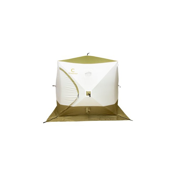 Палатка куб СЛЕДОПЫТ Premium 2.1х2.1 м 3-х местная 3 слоя