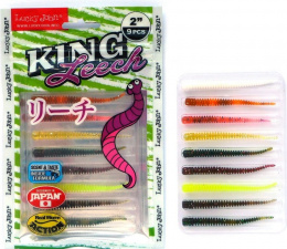 Слаги LJ King Leech 2.0in 05,08/Mix1 9шт